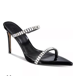 AAJ By Aminah Women's Laila Rhinestone Slip-On Heels